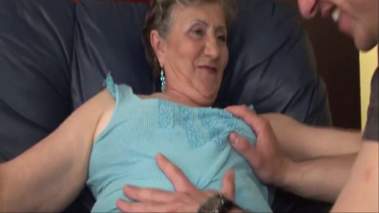 chubby grandmother banged by stepgrandson extraordinary sexually excited hirsute bush bootylicious granny gets frigged and coarse doggystyle group-fucked by her stepgrandson
